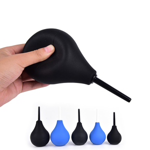 Vibrador de silicona en forma de <span class=keywords><strong>pera</strong></span> para el cuidado personal de las mujeres, productos vaginales, duchas anales, enema, limpieza, higiene, herramienta sexual - Product Image 2