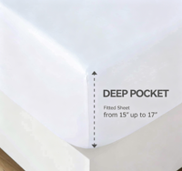 Protège-matelas imperméable AOSEN en polyester, drap-housse silencieux et respirant à poches profondes, antidérapant, pour toutes les tailles