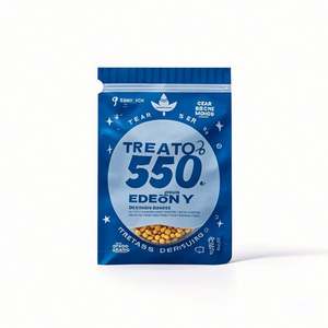 Custom Logo Printed Moisture for <b>Mylar</b> 3 Side Seal Zip Lock <b>Bags</b> for and Pet Food 3.5g-28g Capacity - Product Image 1