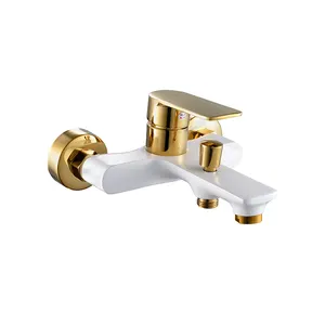 Online Wholesale Freestanding Luxury Bath Shower Mixer Faucets High Quality Bathtub Faucet Wall Mounted Brass Bathtub Filler