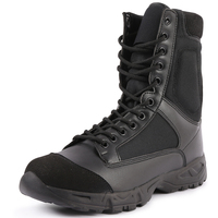 Bottes tactiques pour hommes, respirantes, avec doublure en mesh, lacets, semelle extérieure en PU, confortables, protectrices, tout-terrain