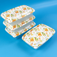 Ensemble de contenants alimentaires réutilisables Contenants en plastique sans BPA avec couvercles Boîtes à lunch étanches pour la préparation des repas
