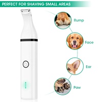 Tondeuse électrique sans fil pour animaux domestiques, Double lame, bruit doux, Rechargeable par USB, pour petits cheveux de chiens et chats