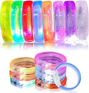 กำไลข้อมือ LED โลโก้แบบกำหนดเอง กำไลเรืองแสงในที่มืด สำหรับงานปาร์ตี้นีออน ของชำร่วยงานปาร์ตี้แบบมีไฟ - Product Image 1