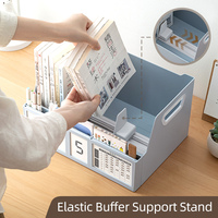 Support de livre multifonction A4, organisateur de bureau, boîte de rangement pour livres, porte-fichiers pour l'école, le bureau, la maison, les bureaux