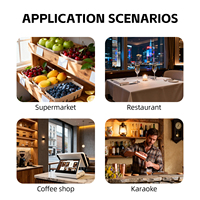 Sistema POS Android de Pantalla Táctil Capacitiva de Alta Definición Dual de 11.6 Pulgadas para Supermercados Grandes, con Cámara, Escaneo, Wi-Fi 6 y Bluetooth