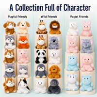 Porte-clés en peluche mini animal mignon, poupée chiot lapin Kawaii, pendentif de sac doux et moelleux, jouet en peluche, cadeau pour filles, décoration de sac à dos