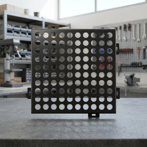 Panel de Revestimiento Metálico Geométrico para Fachadas de Edificios Comerciales - Product Image 3