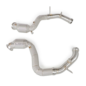 Tuyau d'échappement pour Mercedes Benz AMG GT63 <span class=keywords><strong>GT63S</strong></span> 4.0T W213 2014-2023 avec tuyau de descente en acier inoxydable isolé pour - Product Image 3