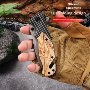 Cuchillo Plegable de Acero Inoxidable de Alta Dureza, Cuchillo Multiusos Portátil para el Hogar, Frutas y Supervivencia en Campamentos - Product Image 4