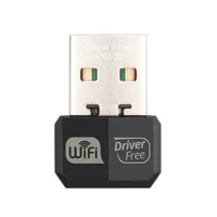 Adaptateur WiFi USB Mini AX300 WiFi6 300 Mbps 2,4 GHz sans pilote Dongle sans fil 802.11ax pour PC portable Win7 Win10 Win11 Linux UOS