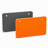 Plaque nominative personnalisée en PVC, plaque lisse vierge, différentes couleurs, impression de logo OEM pour l'étiquetage de marques d'équipements