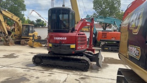 Mini-excavatrice sur chenilles Yanmar Vic 55 avec godet de terrassement, capacité de 0,12 m³, poids opérationnel de 5 tonnes, pompe hydraulique Hitachi - Product Image 6