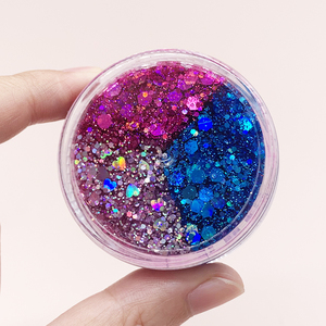 Gel pailleté pour le corps, couleur personnalisée, longue durée, emballage écologique, brillant, scintillant, <span class=keywords><strong>maquillage</strong></span> pour cheveux, visage et corps, 15 ml, non toxique, facile - Product Image 1