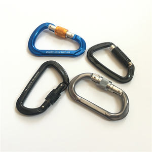 Mousqueton en aluminium 7075, 25kn, en forme de poire, à haute casse avec serrure - Product Image 6