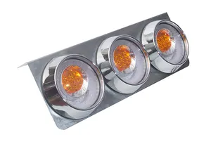 Yüksek kaliteli demir çerçeve üç yuvarlak arka kuyruk işık yeni otomotiv led kuyruk lambası satılık