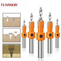 Mata Bor Countersink HSS 8mm untuk Kayu, Alat Ekstraktor Sekrup, Pembongkaran, Pemotong Kayu, Peralatan Pertukangan Kayu