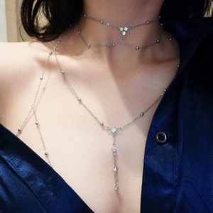 Cadena Fina Dorada con Flores y Encaje, Collar de Cadena para el Cuerpo, Joyería Corporal Sexy y Sencilla para Mujer, Estilo Influencer, Fiesta, Playa, Venta al por Mayor - Product Image 5