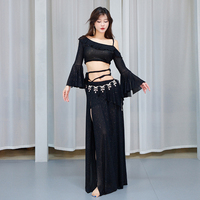Costumes de danse du ventre Haut et jupe Femmes Spectacle de danse du ventre Costume de pratique Vêtements de performance