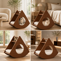 Maison pour animaux de compagnie en bois massif, moderne, luxueuse, minimaliste, durable, écologique, OEM/ODM, pour chats et chiens - Meubles durables et élégants