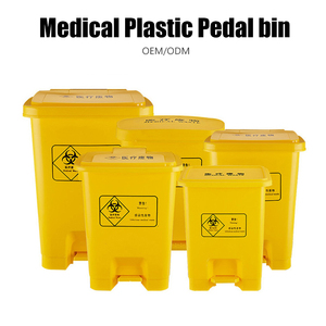 Seau de stockage extérieur à roulettes de 800 litres, poubelle pour déchets biologiques dangereux, pédale, écologique, certifié ISO, matériau HDPE/PP - Product Image 4