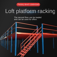 Systèmes de rayonnage de type loft pour entrepôts intensifs, systèmes de stockage démontables, plateformes modulaires multi-niveaux, acier sans soudure