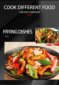 SEMIKRON 3500W Olla de Acero Inoxidable Tipo Granada, Nueva Olla Comercial Multifunción de Sobremesa para Arroz Salteado, Electromagnética y Automática - Product Image 6