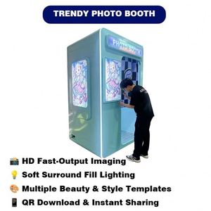 Photo Booth Machine Circular Capture Experience Booth Activity Decoration <b>Inflatable</b> Frame Props Display System - Product Image 1