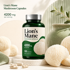 Suplemento Herbal, Extracto de Melena de León, Cápsulas Vegetarianas con Antioxidantes para la Salud del Cerebro y la Inmunidad, Uso en Adultos - Product Image 5
