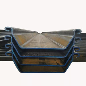 820 मिमी चौड़ाई यू प्रकार स्टील शीट ढेर निर्माता भूमि पुनर्ग्रहण के लिए आपूर्ति - Product Image 2