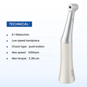 Alat Endodontik Motor <span class=keywords><strong>Handpiece</strong></span> / <span class=keywords><strong>Handpiece</strong></span> Putar Kontra Sudut Kecepatan Rendah Berbahan Logam Bertenaga Mesin - Product Image 5