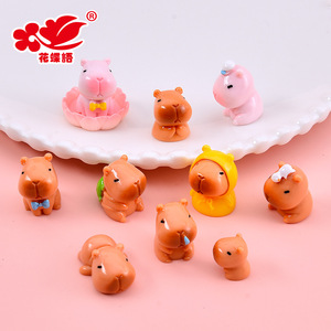 คาปิบาร่าน่ารัก ของตกแต่งโต๊ะเรซิ่น 35 มม. ของเล่น DIY แบบสุ่ม สำหรับเด็ก ทุกเพศ - Product Image 4