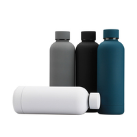 Bouteille d'eau sportive motivante 32oz, double paroi, isolée sous vide, en acier inoxydable double 304, écologique, avec couvercle à poignée portable