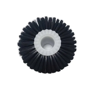 Brosse cylindrique industrielle en PP, personnalisable OEM, à segments rotatifs pour le nettoyage des laveurs de verre, de légumes et de fruits