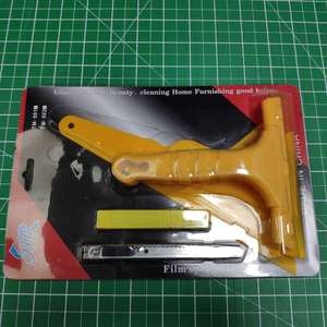 Outils de pose de film pour vitres de voiture New Vision TM-501, raclette et spatule avec caoutchouc et plastique pour autocollants de voiture - Product Image 2