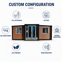 Maison conteneur solaire autonome extensible 20ft 40ft, prête à l'emploi, maison modulaire préfabriquée, fabricant OEM certifié CE ISO9001, États-Unis Canada