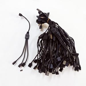 3pin 4Pin armb Splitter CABLE 1ถึง<span class=keywords><strong>2</strong></span> <span class=keywords><strong>3</strong></span> 4ตัวเมีย5V 4พินพัดลมแบบแอดเดรสสายแยก RGB 12V - Product Image 2