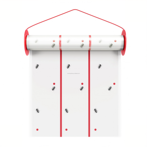 Piège à insectes en gel pour plantes d'intérieur, rouleau de bandes adhésives anti-mouches et <span class=keywords><strong>mites</strong></span>, non toxique, utilisation intérieure, sûr, imperméable, jetable, pour périmètre domestique - Product Image 1