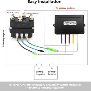 Relé PML-HL8-203/2 de 12V 250A con Arnés de Cableado para Mejora de Protección de Cabrestantes Automotrices - Product Image 3
