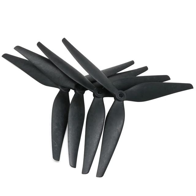 10 Inch 3-Blade Drone Propeller HQProp 10X5X3 1050 Black Carbon Fiber Reinforced Nylon Props for RC FPV Cinelifter Multirotor