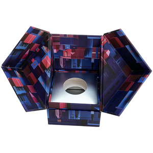 2025 tùy chỉnh chai nước hoa Hộp quà tặng với đôi mở từ hiển thị kích thước độc đáo màu sắc và phong cách bán hàng nóng Matt nhiều lớp - Product Image 2