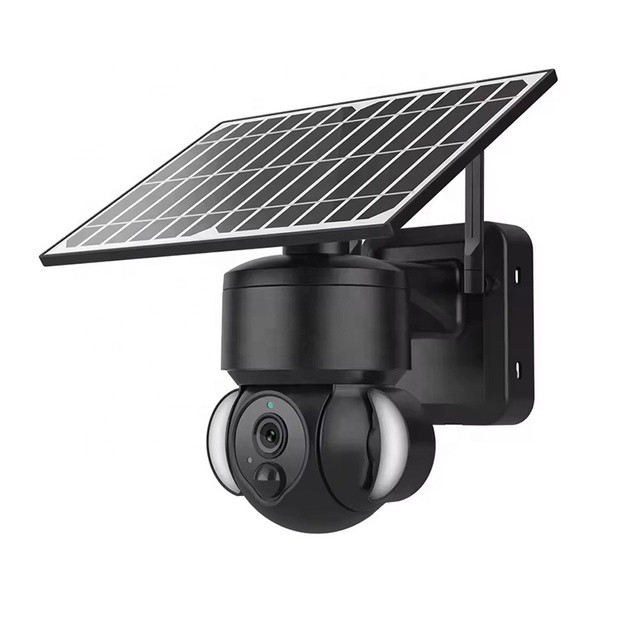Tuya Outdoor Solar Floodlight Night Vision Alexa App Controlled WiFi Infrared Security Camera 4MP IP66 Waterproof Two Way Audio