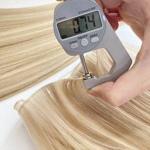 Extensioni <span class=keywords><strong>per</strong></span> <span class=keywords><strong>Capelli</strong></span> 2026 di Alta Qualità, Sottili e Attillate, 100% <span class=keywords><strong>Capelli</strong></span> Umani Europei Genius Weft - Product Image 2
