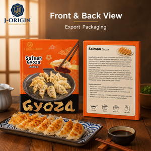 <span class=keywords><strong>Gyoza</strong></span> al Salmone Congelato Pronti da Cuocere, Ravioli di Pesce per Vendita al Dettaglio, Ristorazione, Forniture per Ristoranti, OEM, Etichetta Privata, All'Ingrosso - Product Image 2