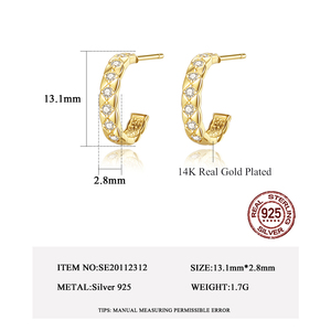 CZCITY <span class=keywords><strong>2026</strong></span> Trendy Nieuwe Clip Stud Oorbellen in Franse Stijl, Modern Design, Dames Creolen - Product Image 2