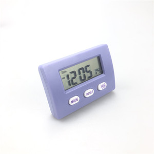 Mini Electronic Timer Lcd Display 24 Hour Countdown Alarm Reminder Desk Clock Rectangular Plastic Shell Battery Operated - Product Image 1