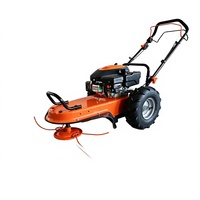 Cortacésped de gasolina de alta potencia autopropulsado, desbrozadora manual, recortadora de césped profesional DIY con motor de 4 tiempos y 3.8KW