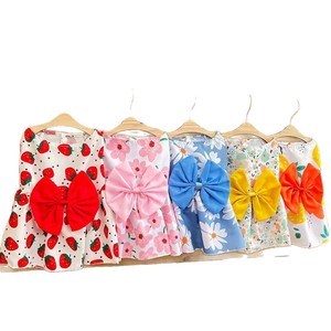 Vestiti per Cani, Abiti Floreali per Cagnoline, Vestiti da Principessa con Fiocco per Gatti, Outfit Estivi Carini per Cuccioli Femmine di Yorkie - Product Image 1