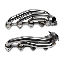 Collecteur d'échappement en acier inoxydable poli, soudé TIG, à fixation directe pour Ford Mustang 2005-2008