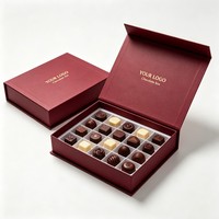 Boîte à chocolat de qualité alimentaire, impression de logo personnalisée, finition mate, emballage écologique DIY pour chocolats